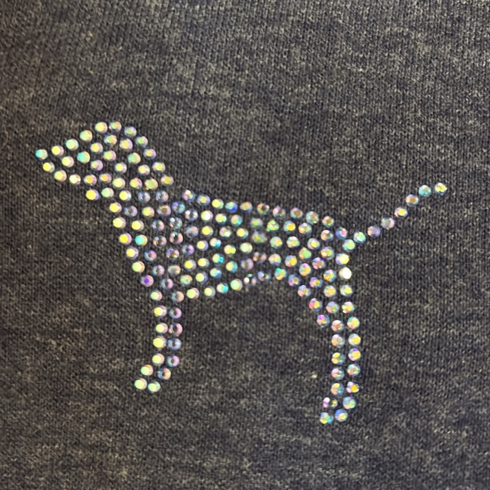 VS PINK Vintage Holographic Bling Hoodie - Picture 7 of 11